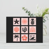 Invitation Collage des timbres de nature (Debout devant)