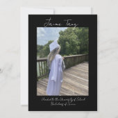 Invitation Collage Faux Parties scintillant College Lycée (Dos)