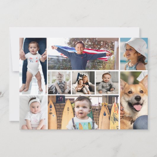 Invitation Collage photo 9 (Devant)