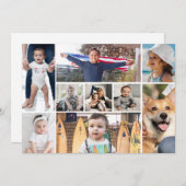 Invitation Collage photo 9 (Devant / Derrière)