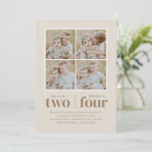 Invitation Collage photo Anniversaire conjoint (Debout devant)