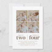 Invitation Collage photo Anniversaire conjoint (Devant)