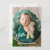 Invitation Collage Photo Annonce Naissance Bébé Nouveau-Né (Devant)