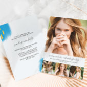 Invitation Collage photo branché et coups de fouet fête de gr