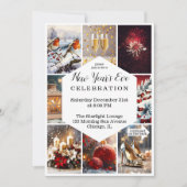 Invitation Collage photo de fête du Nouvel An (Devant)