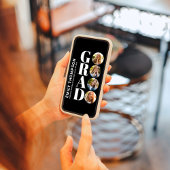 Invitation Collage photo de la graduation en noir et blanc