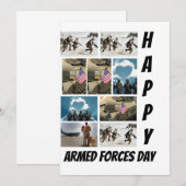 Invitation Collage photo de la Journée 9 des Forces armées mo (Devant / Derrière)