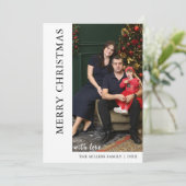Invitation Collage photo de Noël moderne (Debout devant)