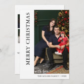 Invitation Collage photo de Noël moderne (Devant / Derrière)