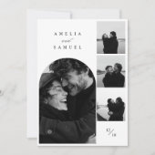 Invitation Collage photo élégant contemporain (Devant)