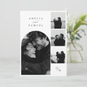 Invitation Collage photo élégant contemporain (Debout devant)