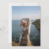 Invitation Collage photo minimaliste moderne classique (Devant)