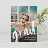 Invitation Collage photo moderne Classe de fin d'études de 20 (Debout devant)