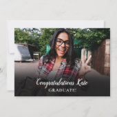 Invitation Collage photo moderne Graduation (Dos)