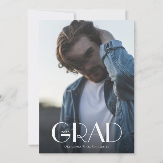 Invitation Collage photo moderne Graduation (Devant)