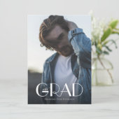Invitation Collage photo moderne Graduation (Debout devant)