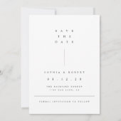 Invitation Collage photo moderne noir & blanc Enregistrer la  (Dos)