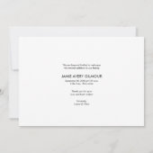 Invitation Collage photo personnalisé Naissance moderne Intro (Dos)