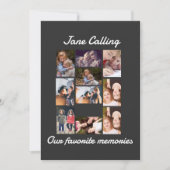 Invitation Collage photo personnalisé pour 10 amis modernes  (Devant)