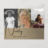 Invitation Collage Photo pour 90e Anniversaire (Devant)