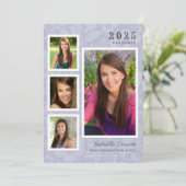 Invitation Collage photo vintage Floral (Debout devant)