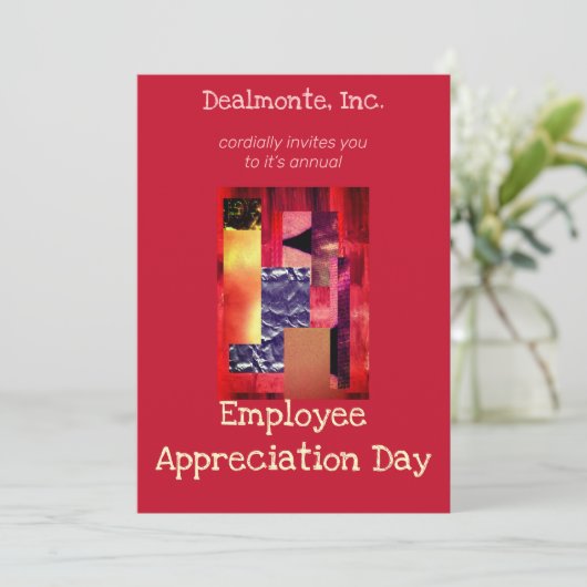 Invitation collage rétro (Debout devant)