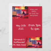 Invitation collage rétro (Dos)