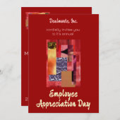 Invitation collage rétro (Devant / Derrière)