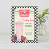 Invitation Collecte de fonds de charité PTA PTO milkshake din (Debout devant)