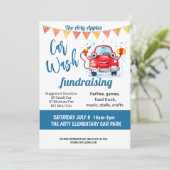 Invitation collecte de fonds de lavage de voiture église PTA (Debout devant)