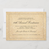 Invitation Collecte de fonds d'entreprise Gala Party Gold Par (Devant)