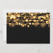Invitation Collecte de fonds d'entreprise Gold Sparkling Stri (Dos)