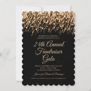 Invitation Collecte de fonds d'entreprise officielle Gold Fal