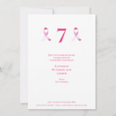 Invitation Collecte de fonds pour la fête des survivants du c (Dos)