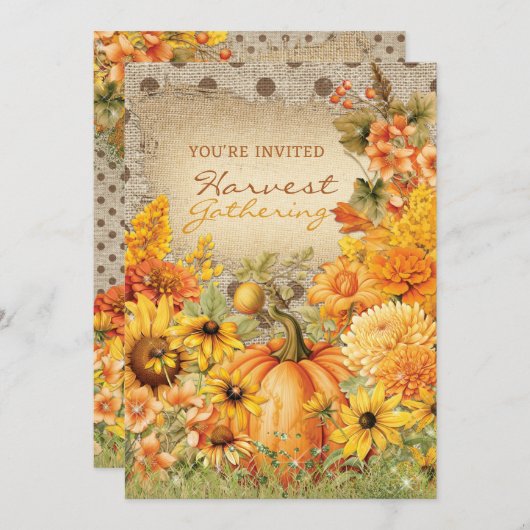 Invitation Collecte de récoltes (Devant / Derrière)