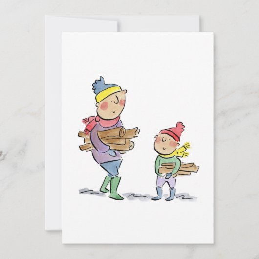 Invitation Collecte du bois (Devant)