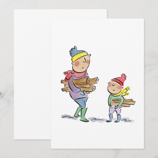 Invitation Collecte du bois (Devant / Derrière)