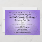 Invitation Collecte virtuelle de la famille de Noël (Dos)