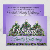 Invitation Collecte virtuelle de la famille de Noël (Devant / Derrière)