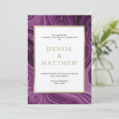 Invitation Collection Agate Dalia Violet (Debout devant)