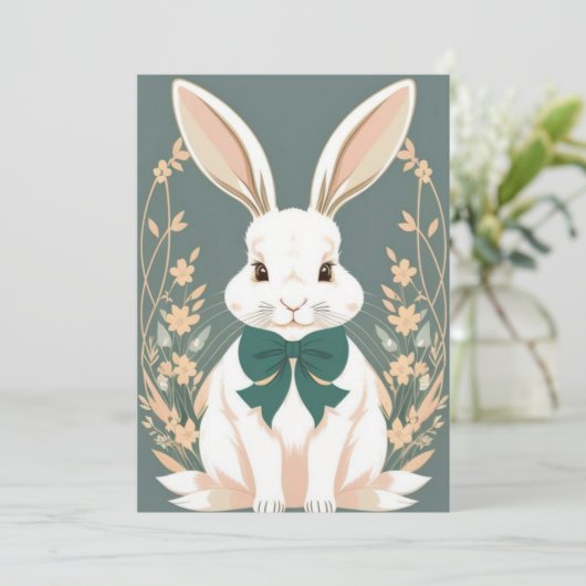 Invitation Collection Bunny de Pâques (Debout devant)