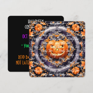 Invitation Collection d'automne Citrouille Halloween tendance