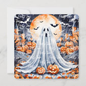 Invitation Collection d'automne Citrouille moderne d'Hallowee (Devant)