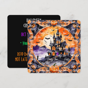Invitation Collection d'automne Citrouille moderne Halloween