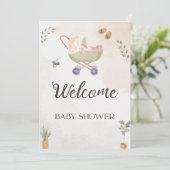 Invitation Collection de Baby Shower Douces Débuts (Debout devant)