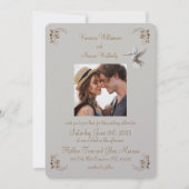 Invitation Collection de colibris blancs Portrait (Devant)