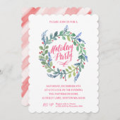 Invitation Collection de fils aquarelle (Devant / Derrière)