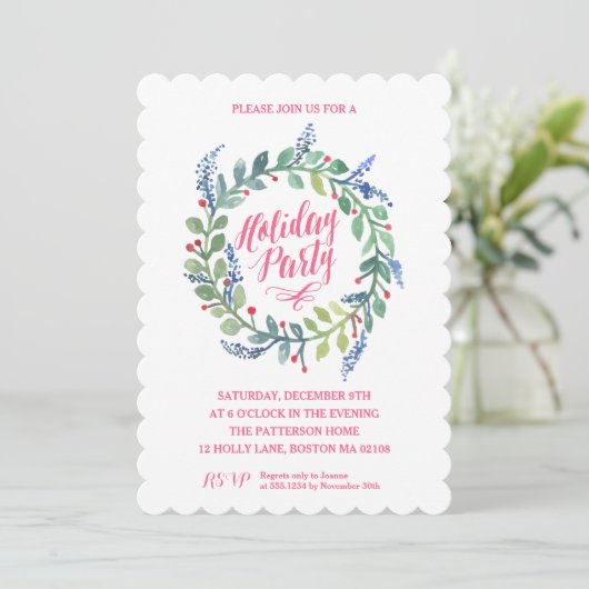 Invitation Collection de fils aquarelle (Debout devant)