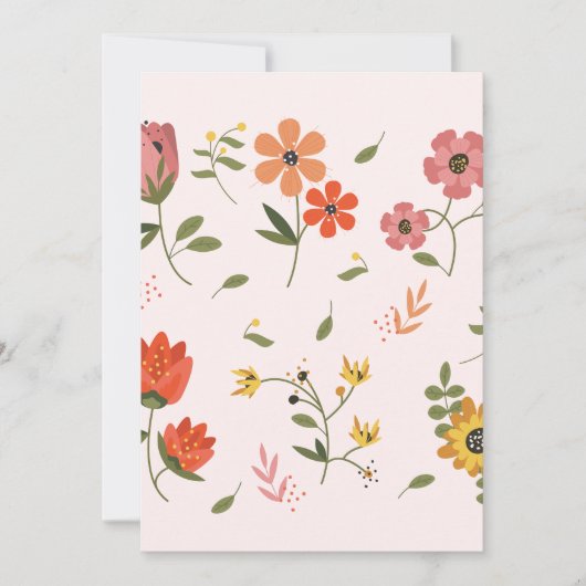 Invitation collection de fleurs (Devant)