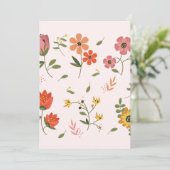 Invitation collection de fleurs (Debout devant)